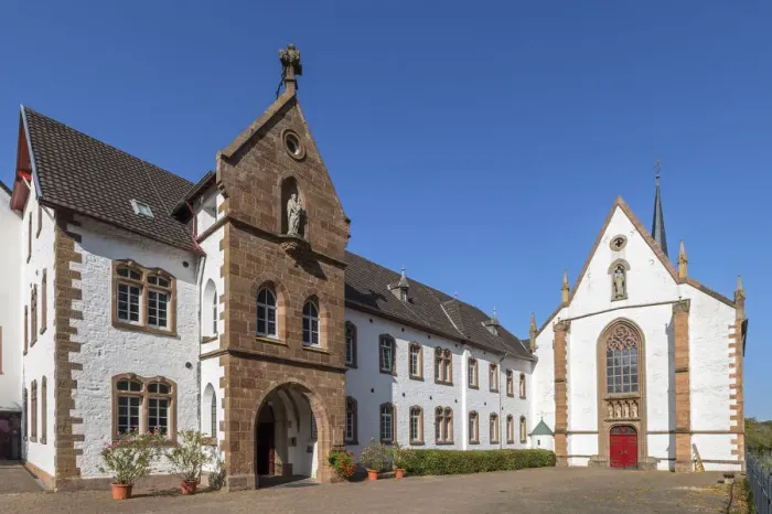 Framed Print : Mariawald cloister near Heimbach, Eifel National Parc, Eifel, North Rhine Westphalia
