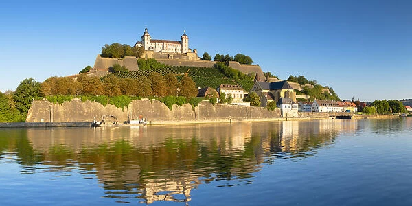 Marienberg Fortress and River Main, Wurzburg, Bavaria, Germany