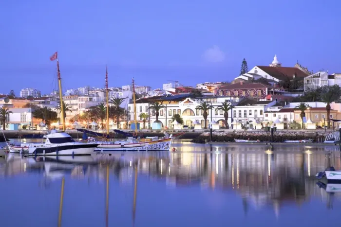 Framed Print : Marina and City of Lagos, Lagos, Western Algarve, Algarve, Portugal, Europe Framed Print : Marina and City of Lagos, Lagos, Western Algarve, Algarve, Portugal, Europe