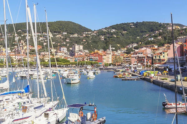 Marina harbour, Lerici, La Spezia district, Liguria, Italy