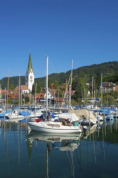Marina of Sipplingen, Lake Constance, Baden-Wuerttemberg, Germany