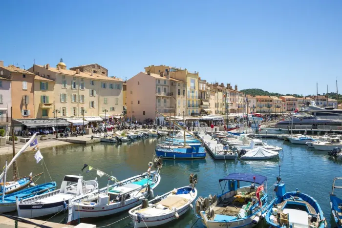 Framed Print : Marina of St. Tropez, Var, Provence-Alpes-Cote D Azur, French Riviera, France