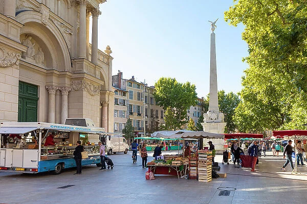 Market at Aix-en-Provence, Provence-Alpes-Cote d'Azur, France