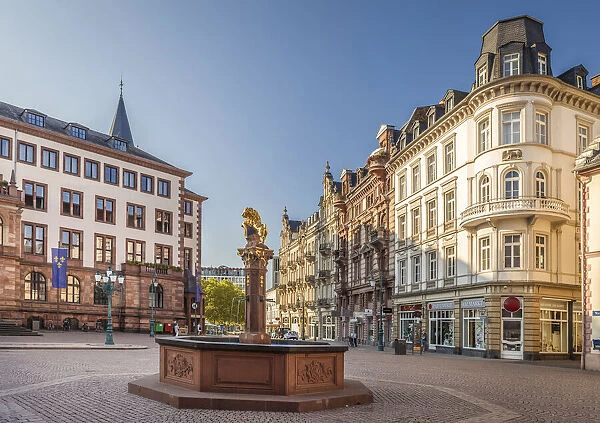 Market fountain, Wiesbaden, Hesse, Germany