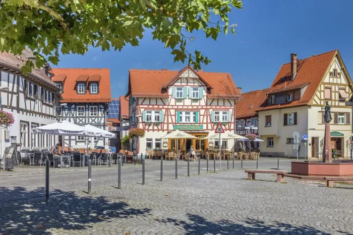 Framed Print : Market square of Oberursel, Taunus, Hesse, Germany Framed Print : Market square of Oberursel, Taunus, Hesse, Germany