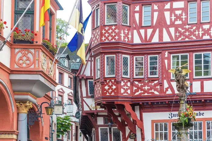 Framed Print : Market square with town hall and historic houses in Bernkastel, Bernkastel-Kues, Mosel, Rhineland-Palatinate, Germany Framed Print : Market square with town hall and historic houses in Bernkastel, Bernkastel-Kues, Mosel, Rhineland-Palatinate, Germany
