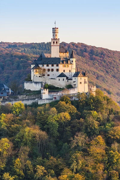 Marksburg Castle, Braubach, Rhein-Lahn-Kreis, Rhineland-Palatinate, Germany