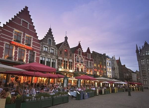 The Markt (Main Market Place), Bruges, Flanders, Belgium