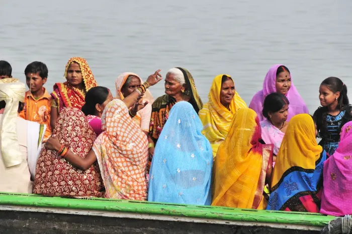 Framed Print : A marriage on the Ganges river. Varanasi, India Framed Print : A marriage on the Ganges river. Varanasi, India