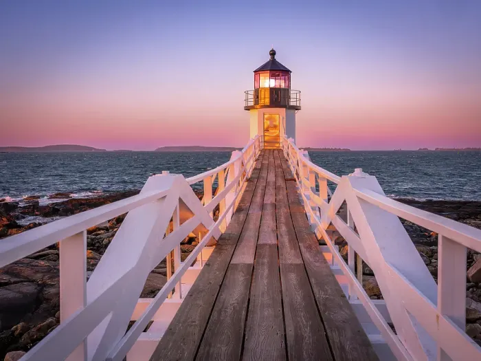 Framed Print : Marshall Point Lighthouse at Sunrise Port Clyde, , Maine, New England, USA Framed Print : Marshall Point Lighthouse at Sunrise Port Clyde, , Maine, New England, USA