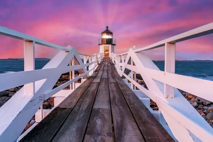 Framed Print : Marshall Point Lighthouse at Sunrise Port Clyde, , Maine, New England, USA Framed Print : Marshall Point Lighthouse at Sunrise Port Clyde, , Maine, New England, USA