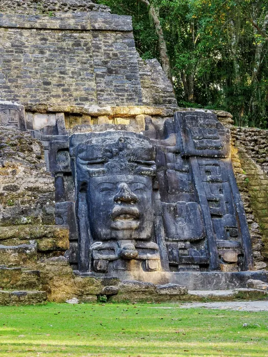 Framed Print : Mask Temple, detailed view, Lamanai Archaeological Reserve, Orange Walk District, Belize Framed Print : Mask Temple, detailed view, Lamanai Archaeological Reserve, Orange Walk District, Belize