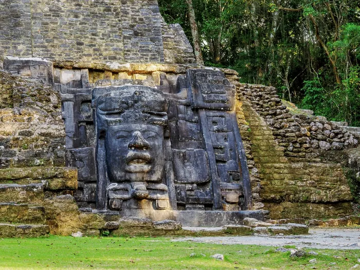 Framed Print : Mask Temple, detailed view, Lamanai Archaeological Reserve, Orange Walk District, Belize Framed Print : Mask Temple, detailed view, Lamanai Archaeological Reserve, Orange Walk District, Belize