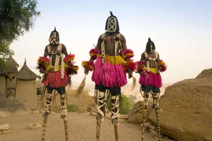 Framed Print : Masked Ceremonial Dogon Dancers, Sangha, Dogon Country, Mali Framed Print : Masked Ceremonial Dogon Dancers, Sangha, Dogon Country, Mali