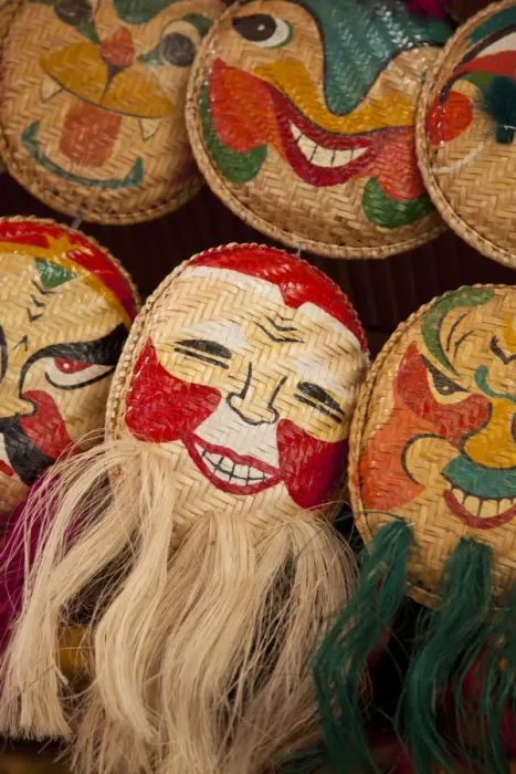 Framed Print : Masks, Old Quarter, Hanoi, Vietnam