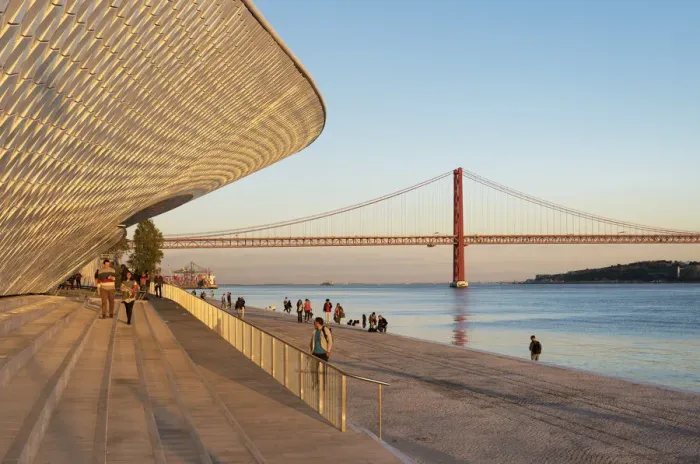 Framed Print : The MaT (Museum of Art, Architecture and Technology), bordering the Tagus river Framed Print : The MaT (Museum of Art, Architecture and Technology), bordering the Tagus river