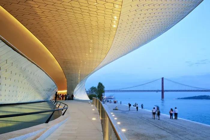 Framed Print : The MaT (Museum of Art, Architecture and Technology), bordering the Tagus river Framed Print : The MaT (Museum of Art, Architecture and Technology), bordering the Tagus river