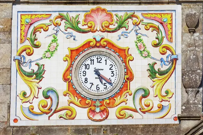 Framed Print : Matriz de Santa Maria de Valega church clock tower, Ovar, Aveiro, Portugal