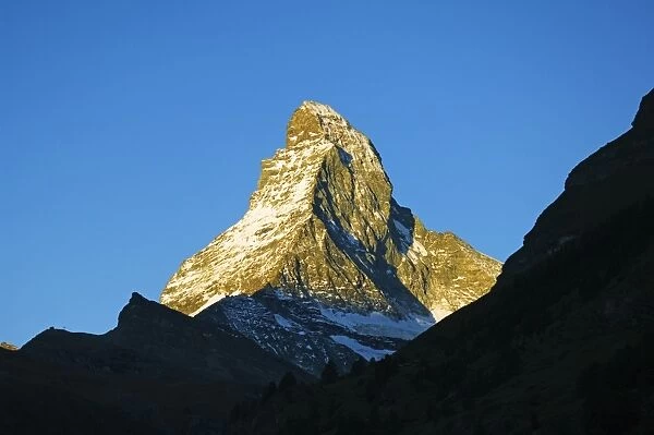 The Matterhorn (4477m) sunrise on the mountain