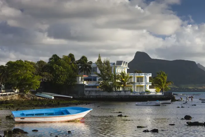 Framed Print : Mauritius, Southern Mauritius, Mahebourg, waterfront and Coco Villa hotel Framed Print : Mauritius, Southern Mauritius, Mahebourg, waterfront and Coco Villa hotel