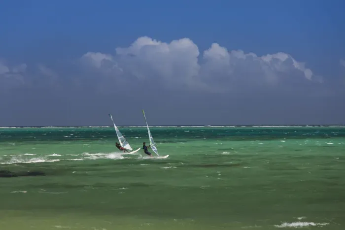 Framed Print : Mauritius, Western Mauritius, Le Morne Peninsula, windsurfers Framed Print : Mauritius, Western Mauritius, Le Morne Peninsula, windsurfers