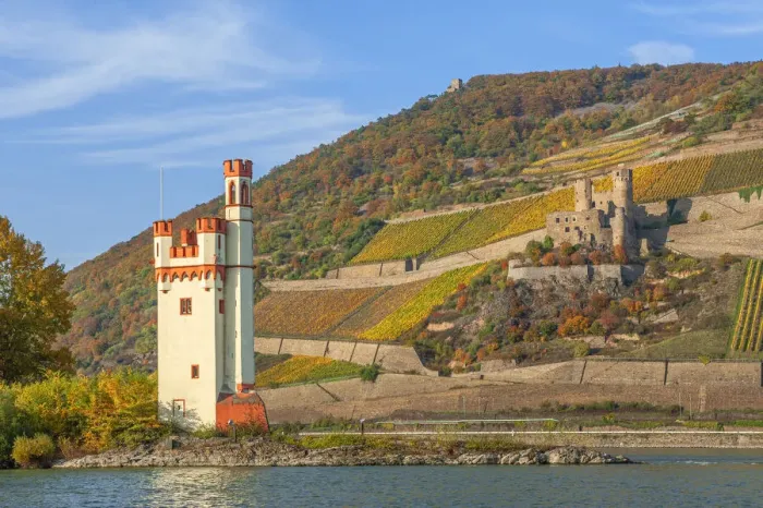 Framed Print : Mauseturm and Ehrenfels castle with river Rhine, Rhine valley, UNESCO World Heritage site, Rhineland-Palatinate, Germany Framed Print : Mauseturm and Ehrenfels castle with river Rhine, Rhine valley, UNESCO World Heritage site, Rhineland-Palatinate, Germany