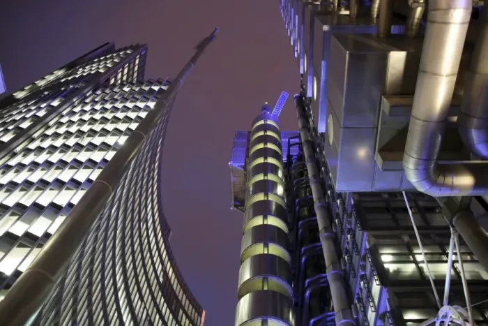 Framed Print : May 2008. UK, England, London. The Lloyds Building in the London city centre Framed Print : May 2008. UK, England, London. The Lloyds Building in the London city centre