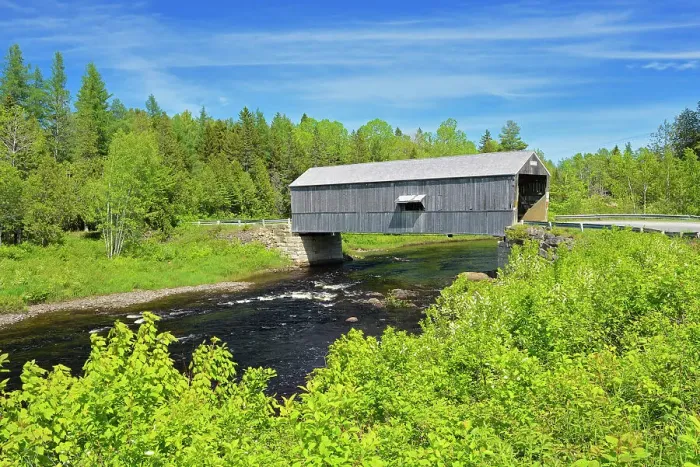 Framed Print : McCann or Didgeguash River #4 covered bridge (1938) St. Martins, New Brunswick, Canada Framed Print : McCann or Didgeguash River #4 covered bridge (1938) St. Martins, New Brunswick, Canada