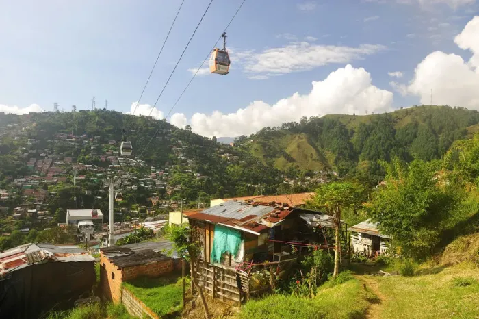 Framed Print : Medellin Cable Car, Colombia, South America Framed Print : Medellin Cable Car, Colombia, South America