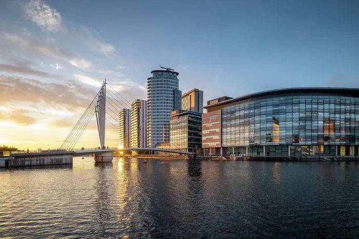 Framed Print : Media City, Salford Quays, Manchester, Lancashire, England, United Kingdom, Europe Framed Print : Media City, Salford Quays, Manchester, Lancashire, England, United Kingdom, Europe