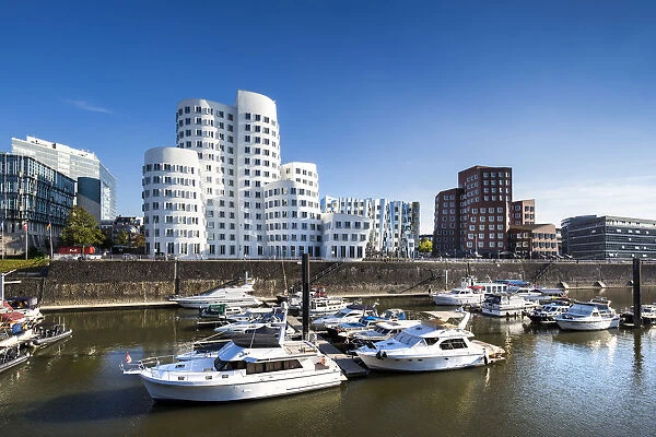 Media harbour, Frank Gehry buildings, Düsseldorf, North Rhine Westphalia