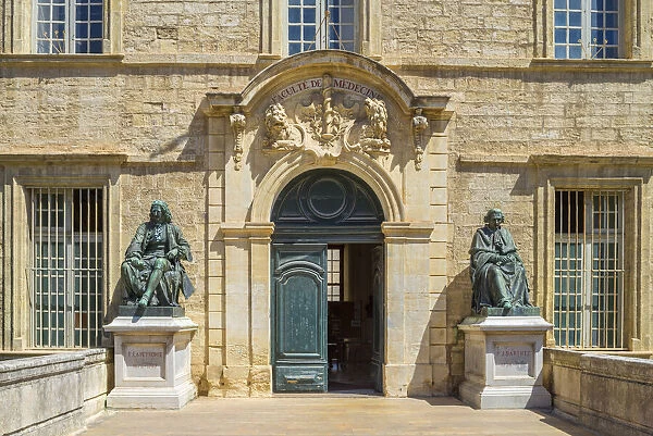 Medical faculty main entrance, Montpellier, Longuedoc-Roussillon, Herault, France