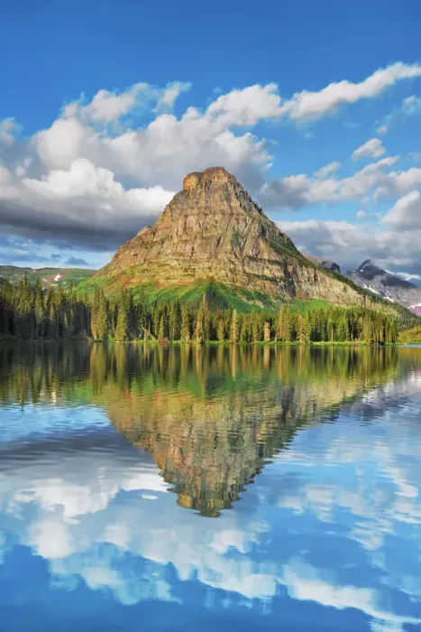 Framed Print : Two Medicine Lake with reflection of Sinopah Mountain - USA, Montana Framed Print : Two Medicine Lake with reflection of Sinopah Mountain - USA, Montana
