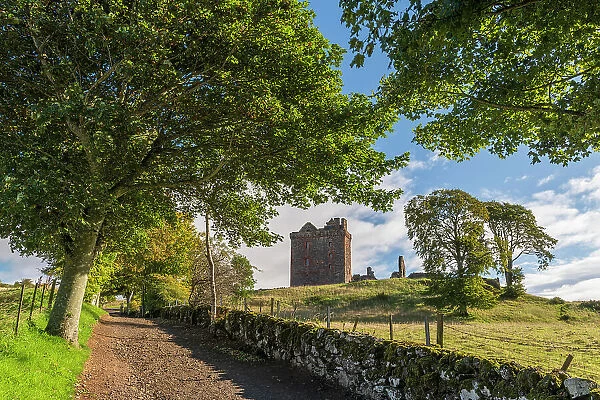 Medieval Balvaird Castle in Perthshire, Scotland. Autumn (September) 2022