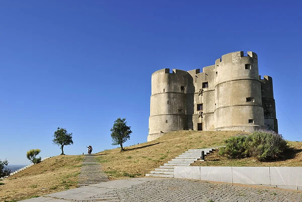 The medieval castle of Evoramonte. Alentejo, Portugal
