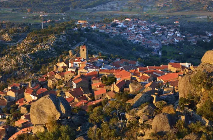 Framed Print : The medieval and historic village of Monsanto in the evening. Portugal Framed Print : The medieval and historic village of Monsanto in the evening. Portugal