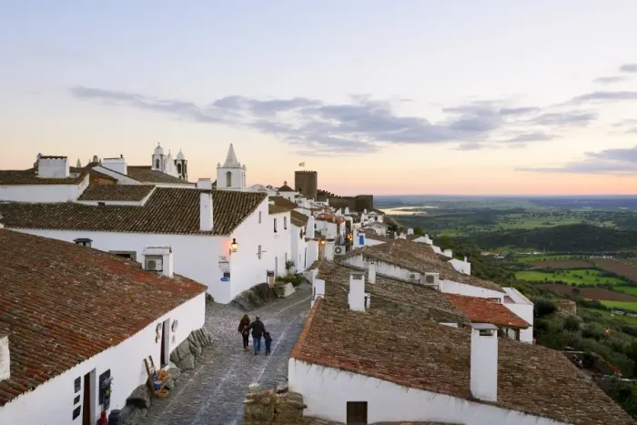 Framed Print : The medieval and historic village of Monsaraz at twilight. Alentejo, Portugal Framed Print : The medieval and historic village of Monsaraz at twilight. Alentejo, Portugal