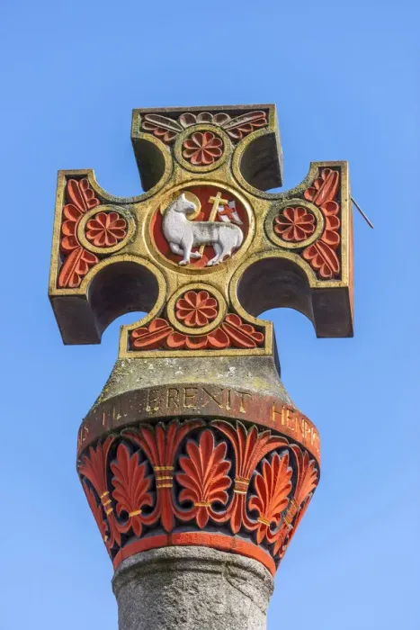 Framed Print : Medieval market cross at the main market, Treves, Mosel valley, Rhineland-Palatinate, Germany