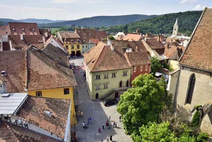 Framed Print : The medieval old town inside the citadel. A Unesco World Heritage Site. Sighisoara Framed Print : The medieval old town inside the citadel. A Unesco World Heritage Site. Sighisoara