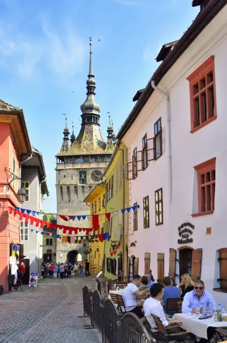 Framed Print : The medieval old town inside the citadel. A Unesco World Heritage Site. Sighisoara Framed Print : The medieval old town inside the citadel. A Unesco World Heritage Site. Sighisoara