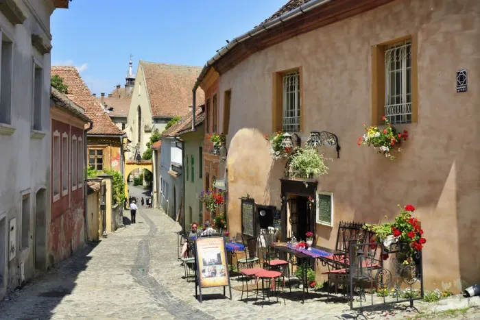 Framed Print : The medieval old town inside the citadel. A Unesco World Heritage Site. Sighisoara Framed Print : The medieval old town inside the citadel. A Unesco World Heritage Site. Sighisoara