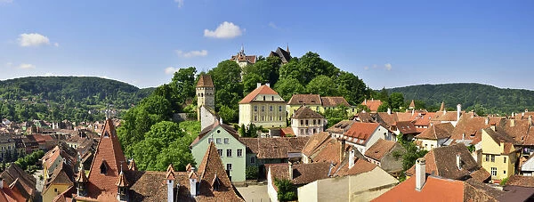 The medieval old town inside the citadel. A Unesco World Heritage Site. Sighisoara
