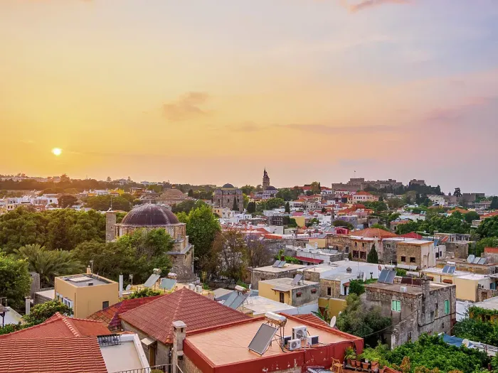 Framed Print : Medieval Old Town at sunset, Rhodes City, Rhodes Island, Dodecanese, Greece Framed Print : Medieval Old Town at sunset, Rhodes City, Rhodes Island, Dodecanese, Greece