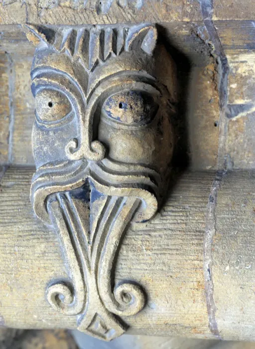 Framed Print : Medieval sculpture on Western facade of Lincoln Cathedral, Lincoln, Lincolnshire, England