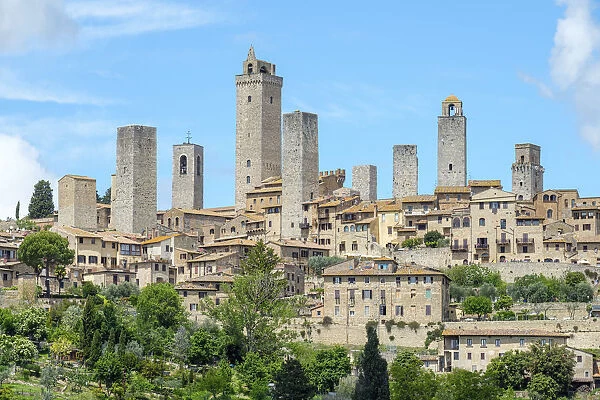 Medieval tower houses in the Historic Centre of San Gimignano, UNESCO World Heritage Site
