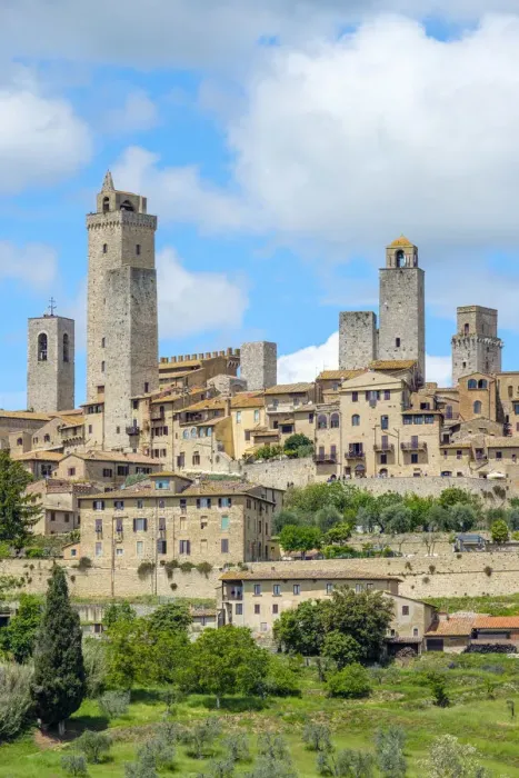 Framed Print : Medieval tower houses in the Historic Centre of San Gimignano, UNESCO World Heritage Site