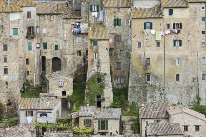 Framed Print : Medieval town of Sorano, Grosseto, Tuscany, Italy Framed Print : Medieval town of Sorano, Grosseto, Tuscany, Italy