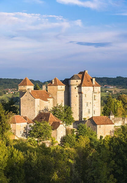 Medieval village of Curemonte, Limousin, France