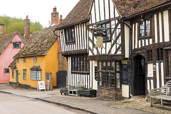 A medieval village of Kersey, Suffolk, England