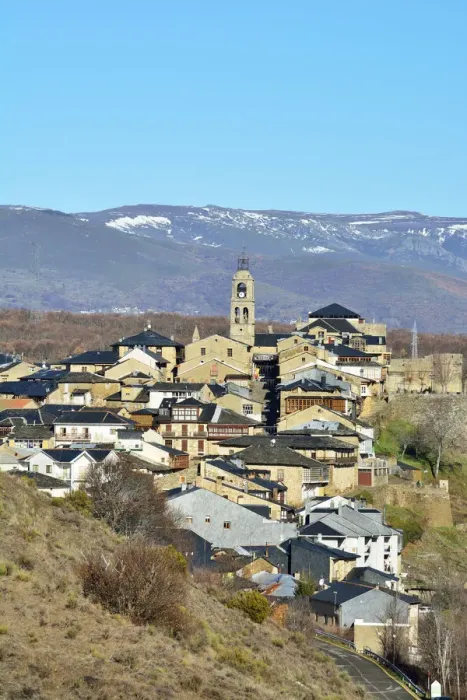 Framed Print : The medieval village of Puebla de Sanabria and the mountains of Sanabria. Castilla y Leon Framed Print : The medieval village of Puebla de Sanabria and the mountains of Sanabria. Castilla y Leon